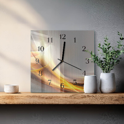 Square wall clock Abstraction