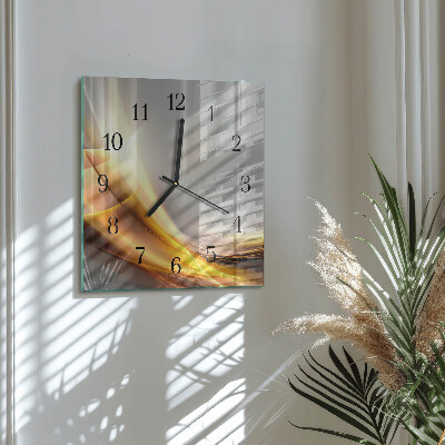 Square wall clock Abstraction