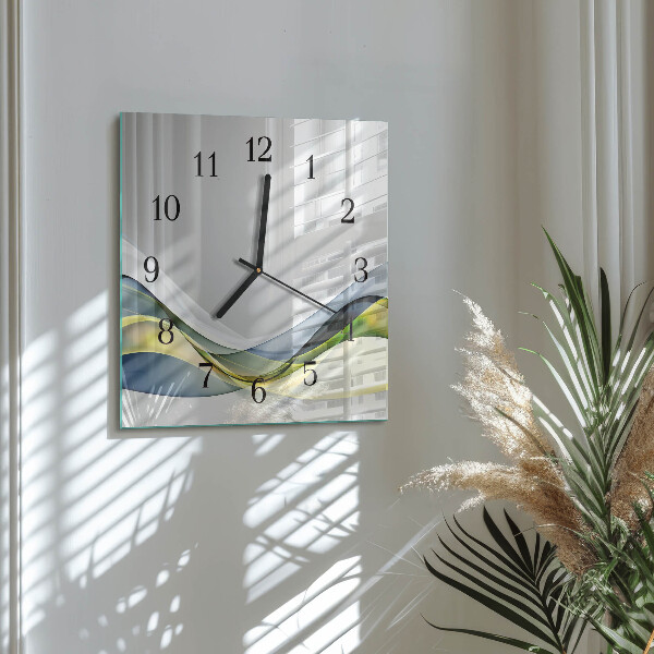 Square wall clock Abstraction