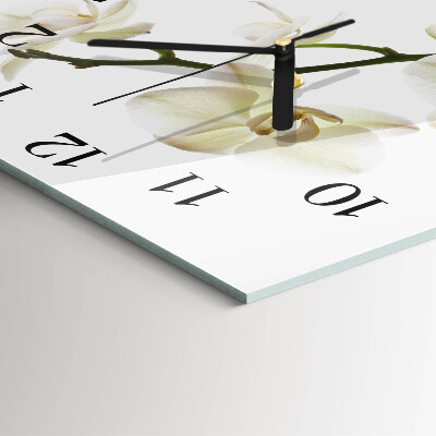 Square wall clock Orchid