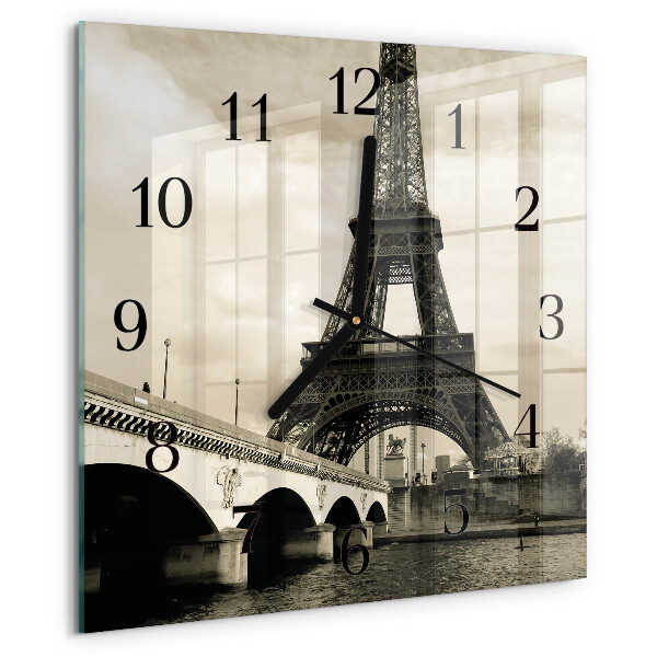 Square wall clock Paris