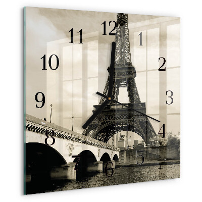 Square wall clock Paris