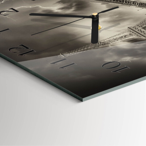 Square wall clock Paris