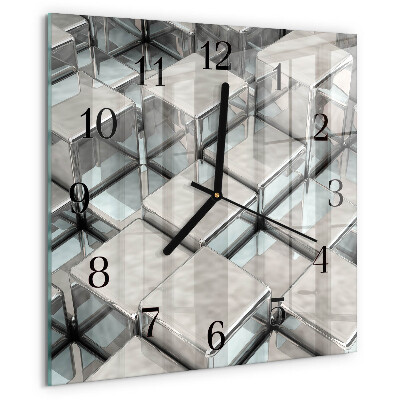 Square wall clock Dice