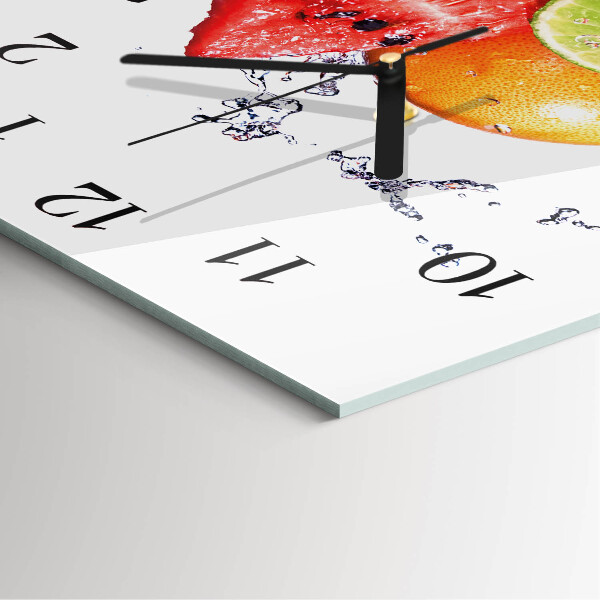 Square wall clock Fruit