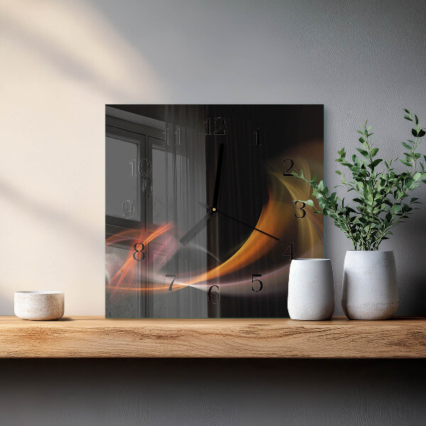 Square wall clock Abstraction