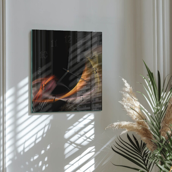 Square wall clock Abstraction