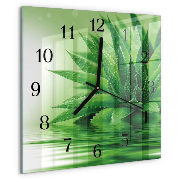 Square wall clock Aloe