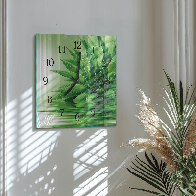 Square wall clock Aloe