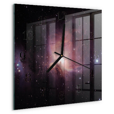 Square wall clock Space