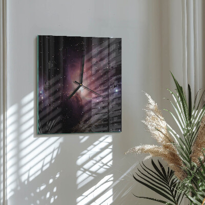 Square wall clock Space