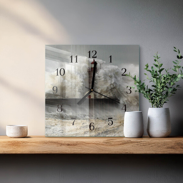 Square wall clock Storm