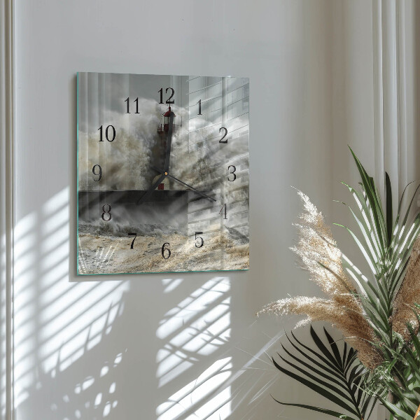 Square wall clock Storm
