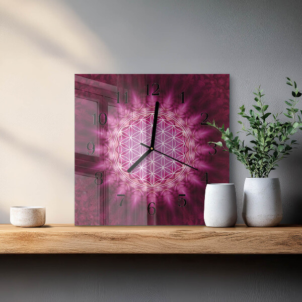 Square wall clock Abstraction