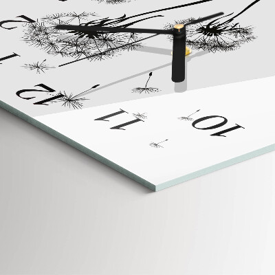 Square wall clock Dandelion