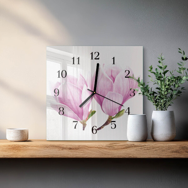 Square wall clock Magnolia