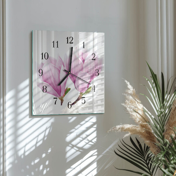 Square wall clock Magnolia