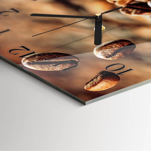Square wall clock Coffee Beans