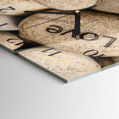 Square wall clock Stones