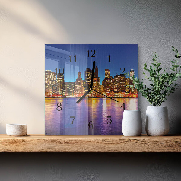 Square wall clock Horizon