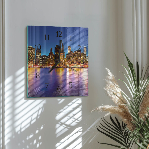 Square wall clock Horizon