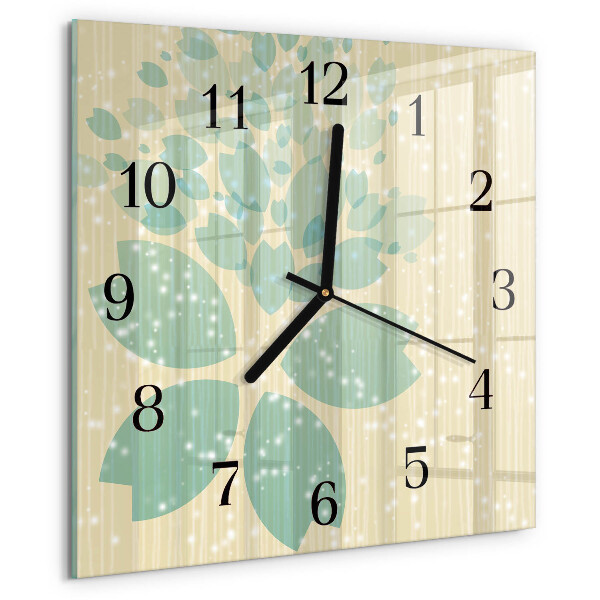 Square wall clock Abstraction