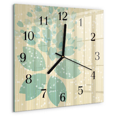 Square wall clock Abstraction