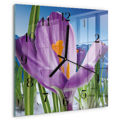 Square wall clock Spring