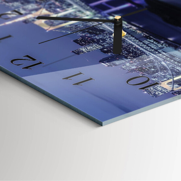 Square wall clock Bridge