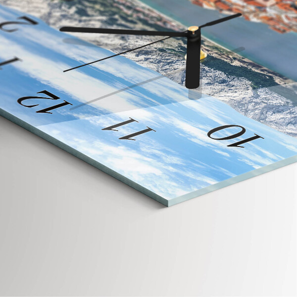 Square wall clock Bay