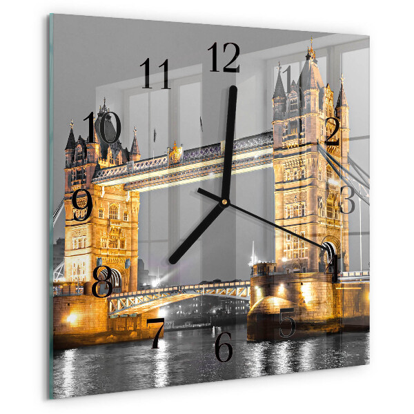 Square wall clock Tower Bridge