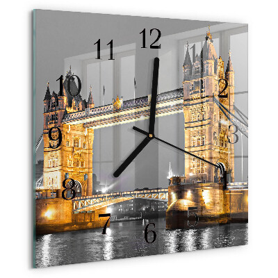 Square wall clock Tower Bridge