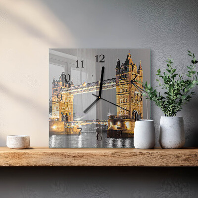 Square wall clock Tower Bridge
