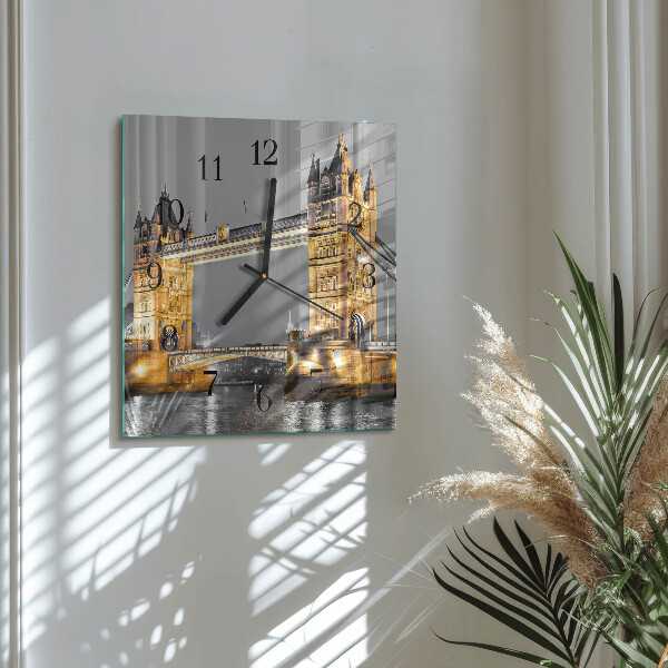 Square wall clock Tower Bridge