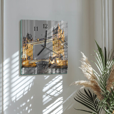Square wall clock Tower Bridge