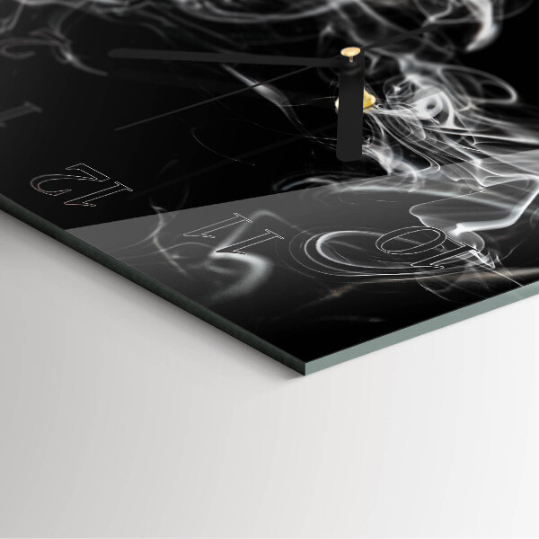 Square wall clock Smoke