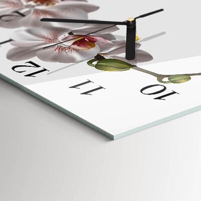Square wall clock Orchid