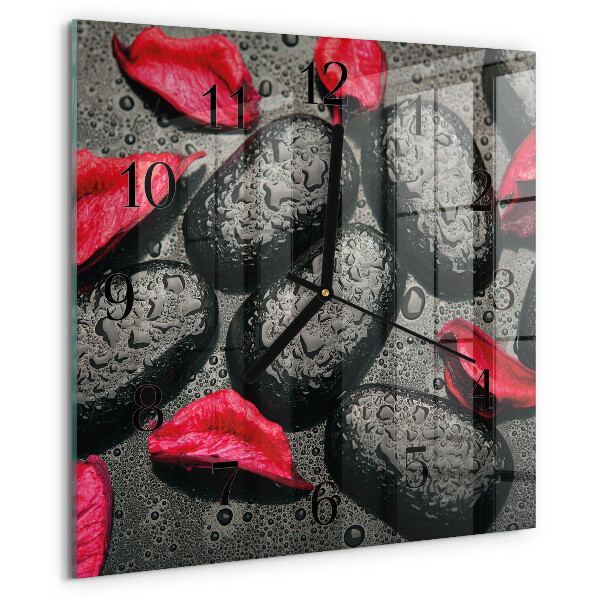 Square wall clock Stones