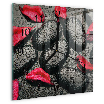 Square wall clock Stones