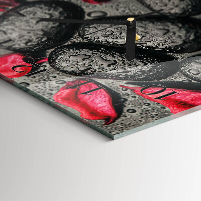 Square wall clock Stones