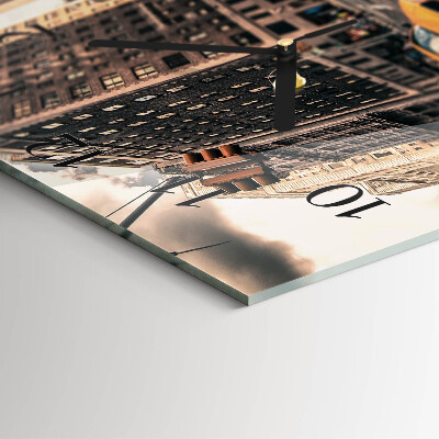 Square wall clock Taxi