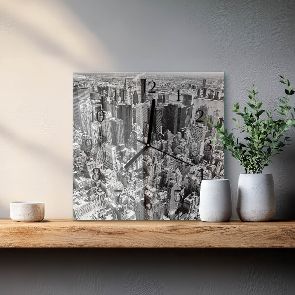 Square wall clock Horizon