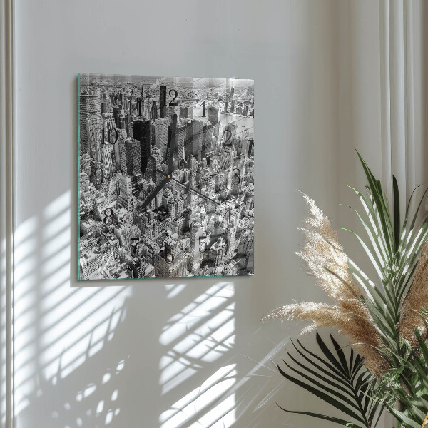 Square wall clock Horizon