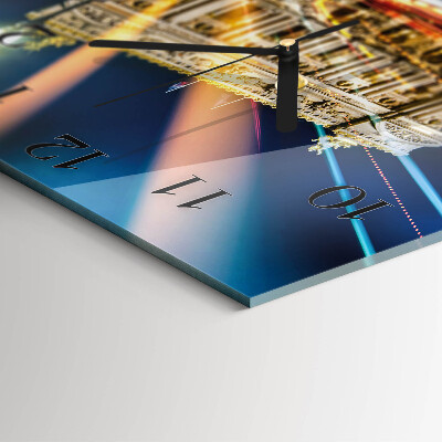 Square wall clock Light