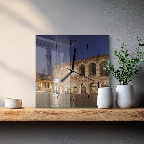 Square wall clock Night Light