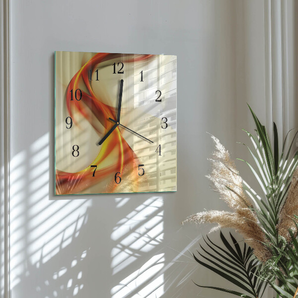 Square wall clock Abstraction