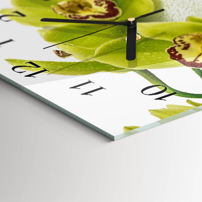 Square wall clock Orchid