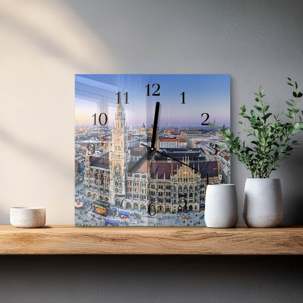 Square wall clock Horizon