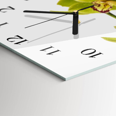 Square wall clock Orchid