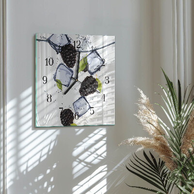 Square wall clock Blackberries